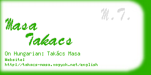 masa takacs business card