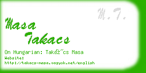 masa takacs business card